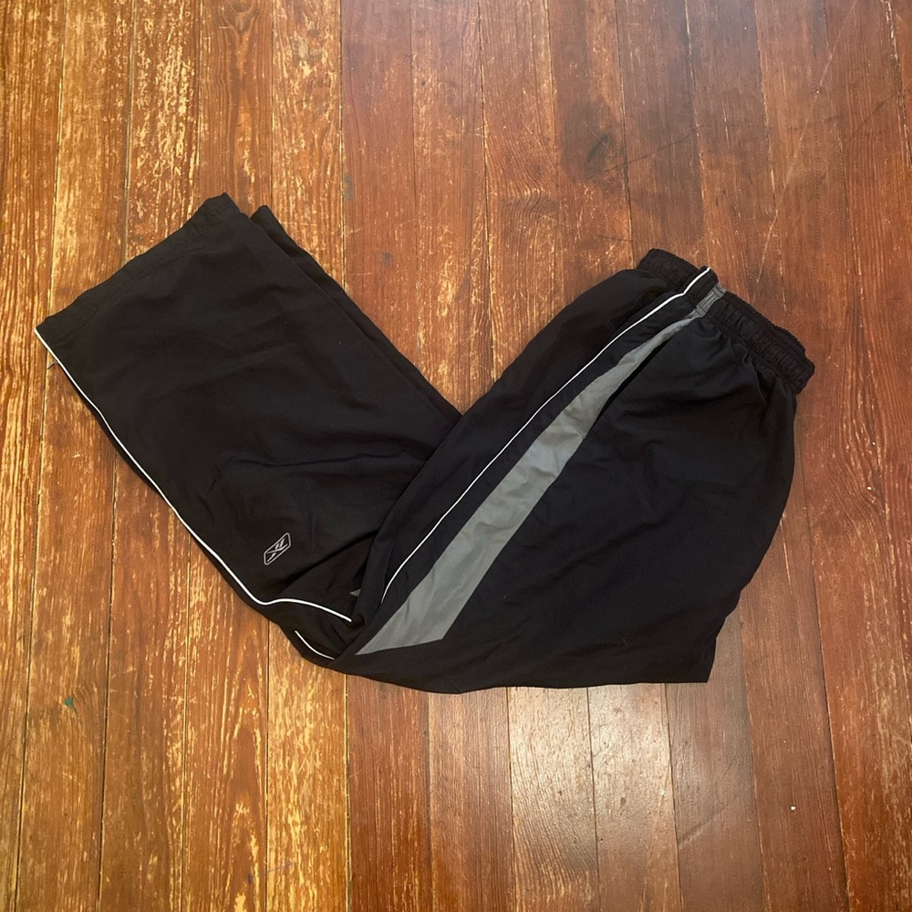 Reebok Black & Grey Track Pants